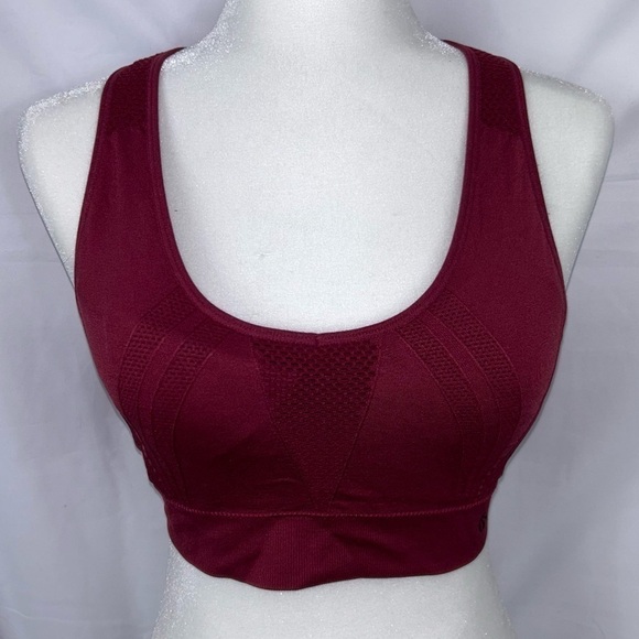 Marika Sports Bra Seamless Dry-Wik Racerback Removeable Cup Sports Bra Mesh Vent - Picture 5 of 12